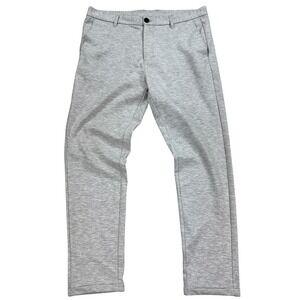 Lindbergh Pants Mens 2XL Gray Slim Fit Superflex Dress Performance Chino Stretch
